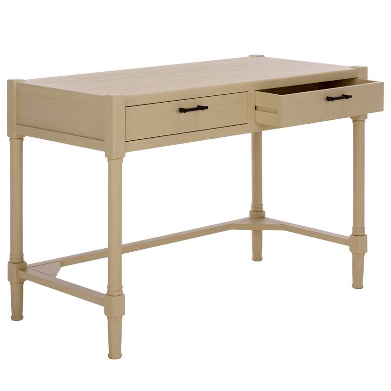 SAFAVIEH Zennure White Washed Grey Writing Desk