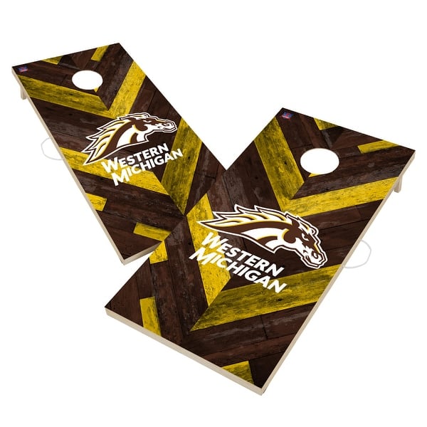 slide 2 of 6, Western Michigan University Broncos Cornhole Board Set 16 Years and Up