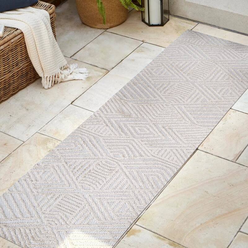 JONATHAN Y Aylan High-Low Pile Art Deco Geometric Indoor/Outdoor Area Rug