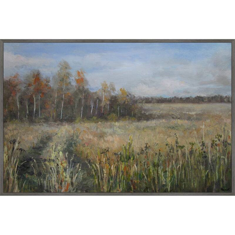 Summertime Fields Floater Framed Print on Canvas