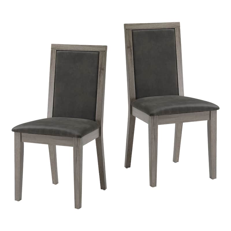 Dining Chairs Set of 2 Wood Dining Room Chair with MDF Sponge Back - 17.71"L * 15.15"W * 37.40"H