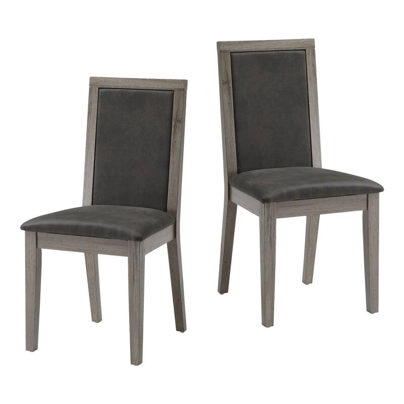 Modern Solid Wood 2 Piece Kitchen Dining Chair with Backrest and Cushions for Dining Room Kitchen Living Room Bedroom