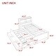 preview thumbnail 18 of 46, Pine Platform Bed with Storage Headboard, Trundle, and Drawers