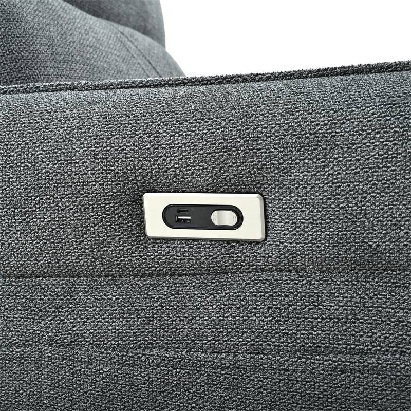 Anmytek 270 Degree Power Swivel Rocker Recliner Comfortable Upholstered Nursery Glider Single Chair