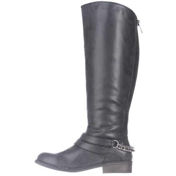 madden girl black riding boots