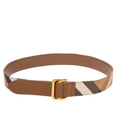 Burberry Reversible Check Pattern Belt
