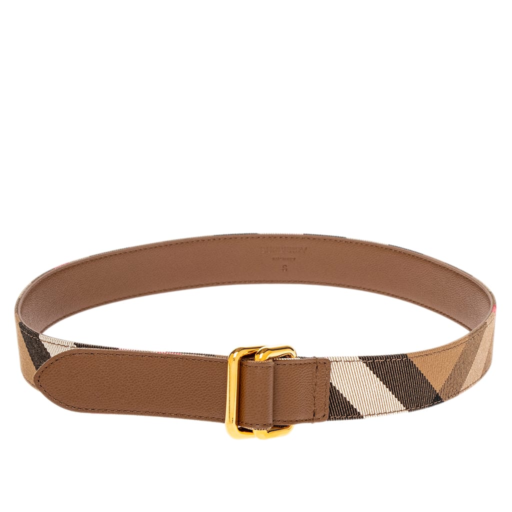 Burberry Reversible Check Pattern Belt