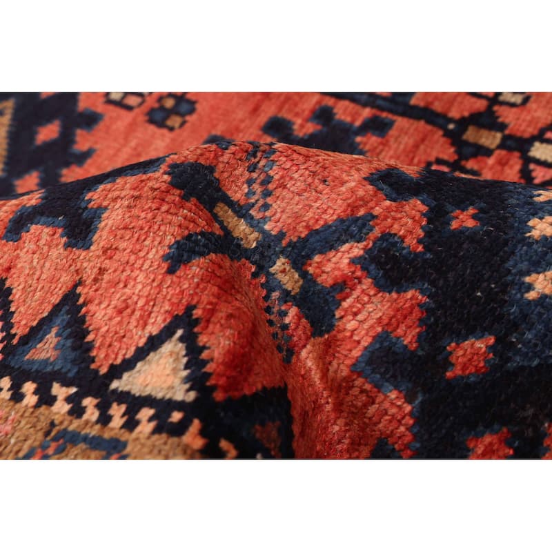 ECARPETGALLERY Hand-knotted Melis Vintage Red Wool Rug - 4'2 x 7'10