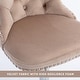 preview thumbnail 38 of 125, Velvet Upholstered Nailheads Tufted Swivel Bar Stools (Set of 6)