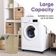 preview thumbnail 21 of 23, Superio Plastic Wicker Laundry Hamper with Lid Large Capacity - Capacity: 60l