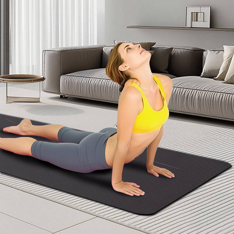 72"x24" Non-Slip TPE Yoga Mat, Exercise Mat for Pilates and Home