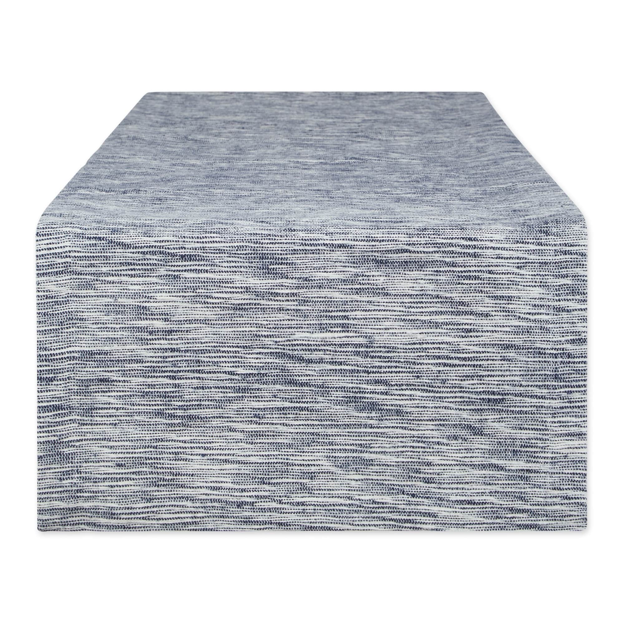 Tonal Recycled Cotton Slubby Rib Table Runner