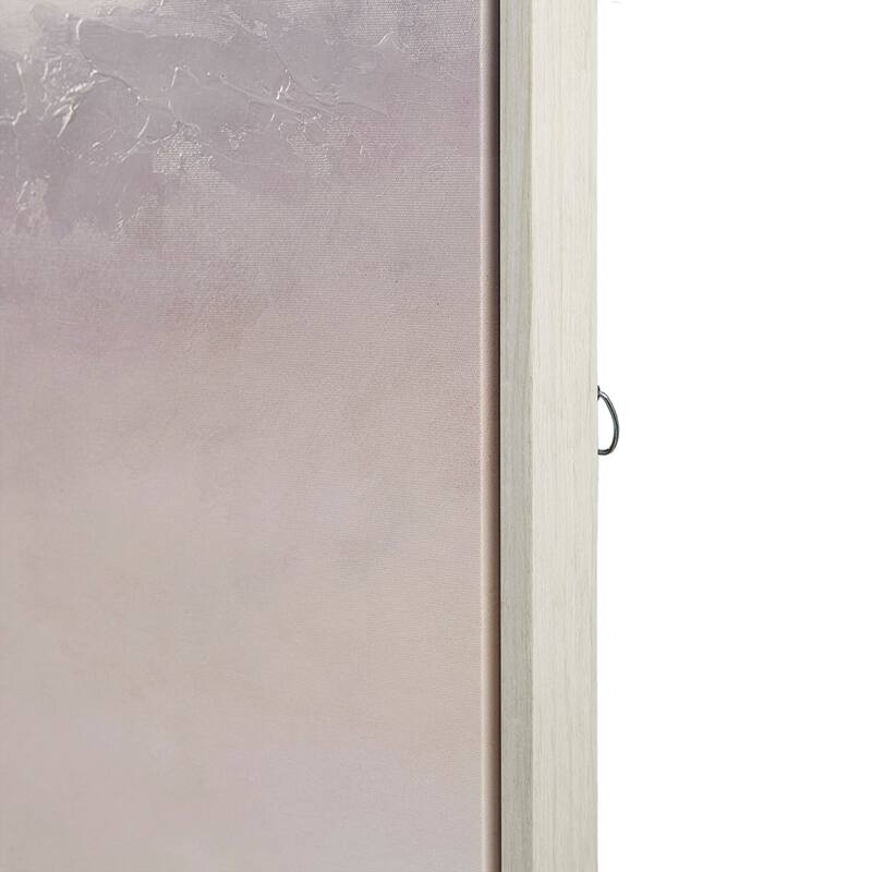 Gracie Mills Louise Tranquil Sorbet Sky Gel Coat Canvas - 45 x 30 - Blue/Pink