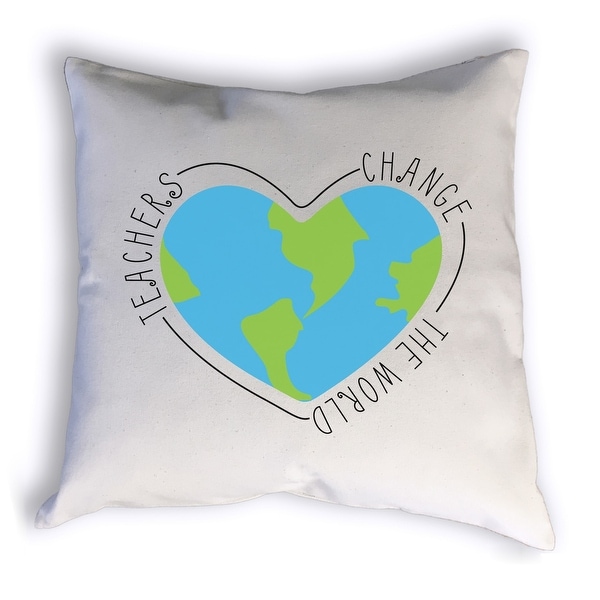 Teachers Change The World Pillow. Opens flyout.
