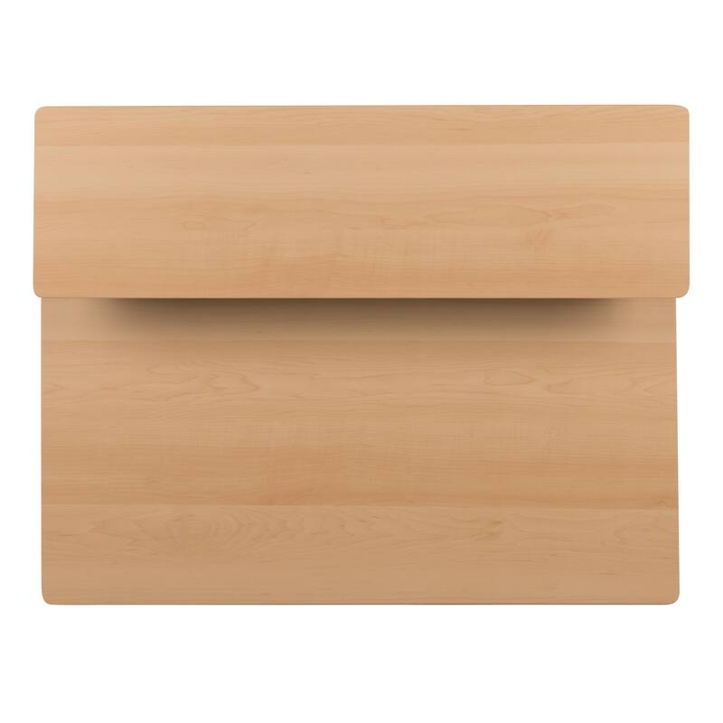 Computer Desk with Top and Bottom Storage Shelves