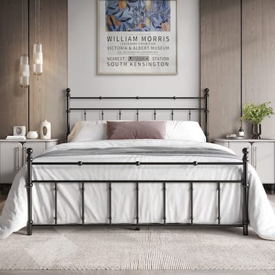 CraftPorch Victoria Style Metal Platform Bed