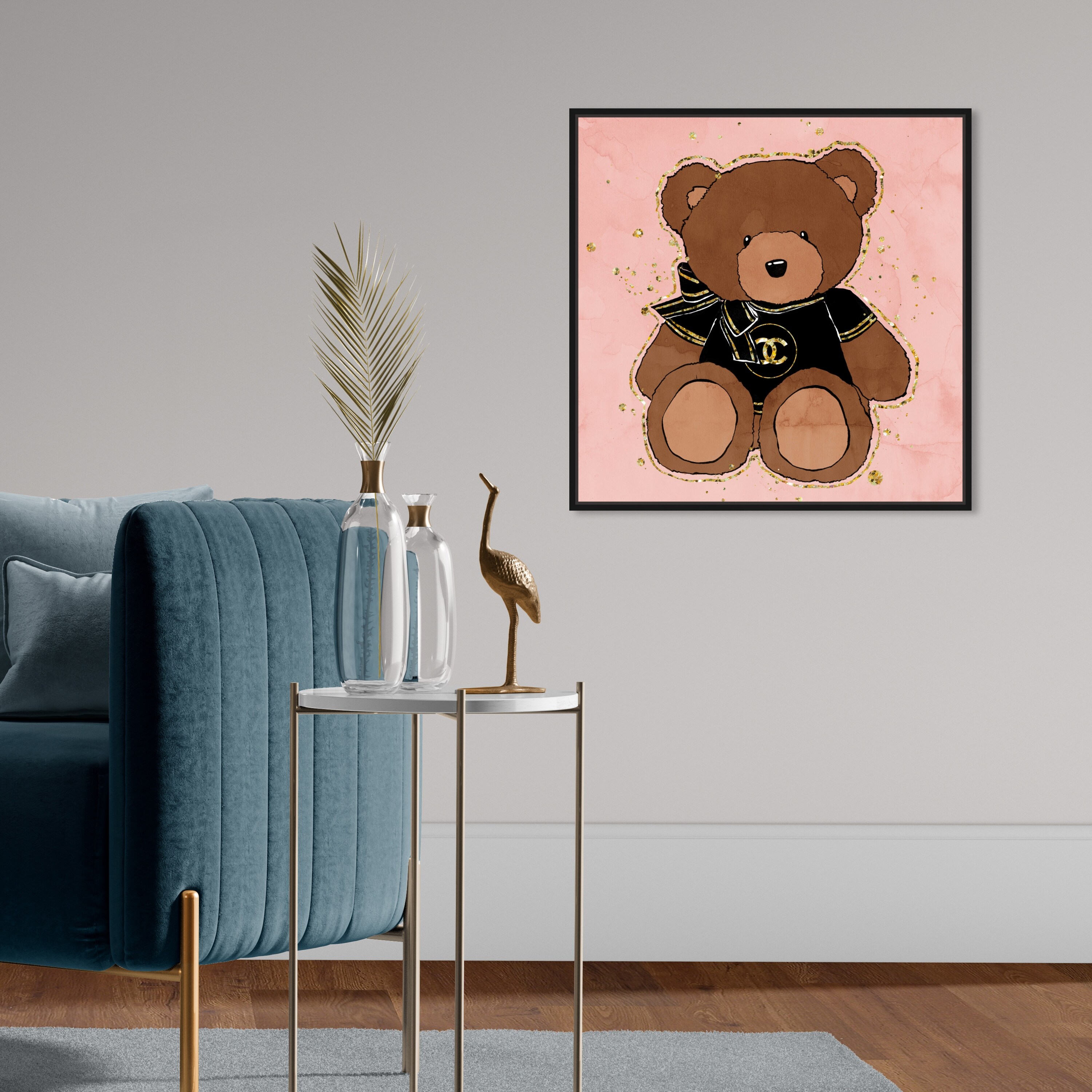 Teddy bear framed art new arrivals