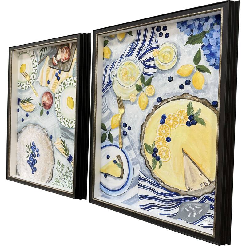 Paragon Summer Picnic Framed Art - Set of 2