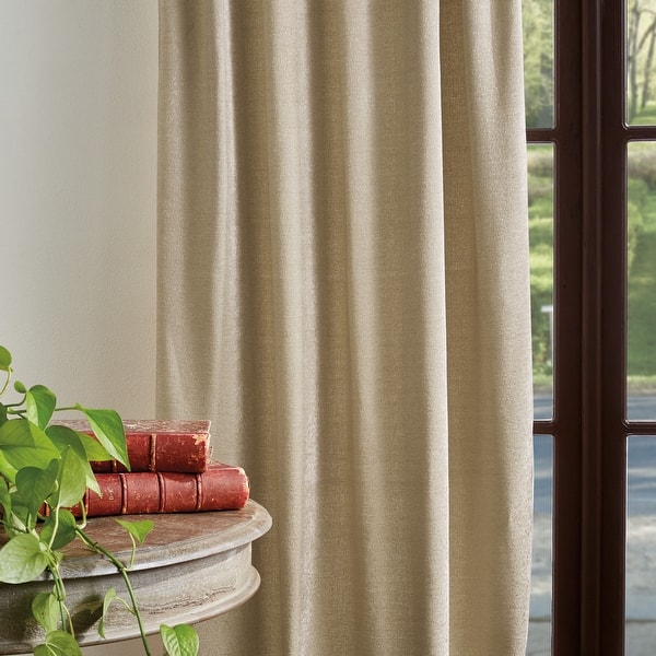 Shop Martha Stewart Naples Chenille Solid Curtains Panel Pair Or Valance Overstock 31927958