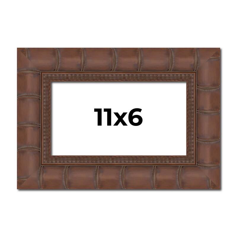 11x6 Frame Pewter Solid Wood Picture Frame Width 1.625 Inches | Interior Frame Depth 0.6875 Inches