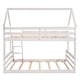 preview thumbnail 15 of 16, Separate Bunk Bed,Two Separate Beds,Twin over Full House Bunk Bed with Built-in Ladder