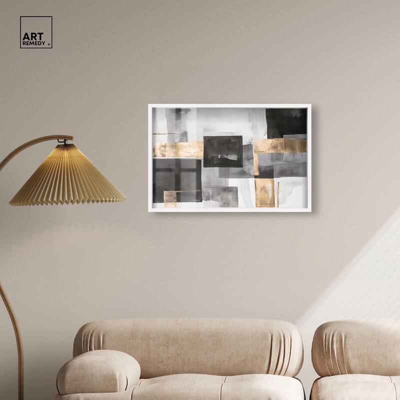 Graphite and Glimmer I Shadowbox by Art Remedy