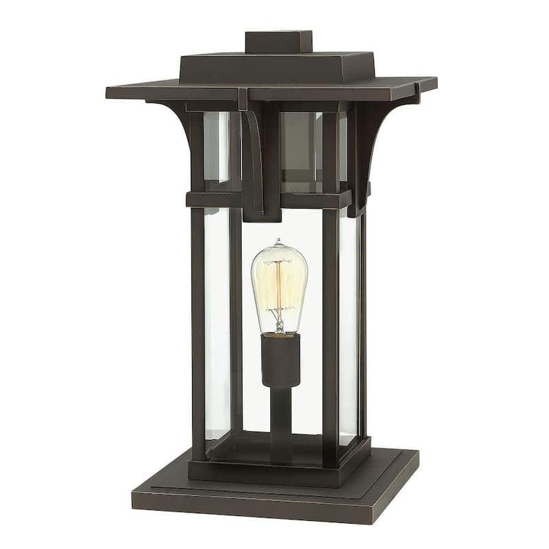 Hinkley Lighting Manhattan 12v 3.5w 18" Tall Pier Mount Post Light - Oil Rubbed Bronze