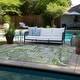 preview thumbnail 32 of 84, Machine Washable Indoor/ Outdoor Abstract Chantille Rug