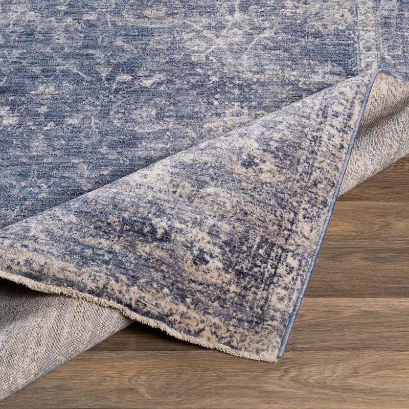 Livabliss Vintage Lincoln Border Area Rug