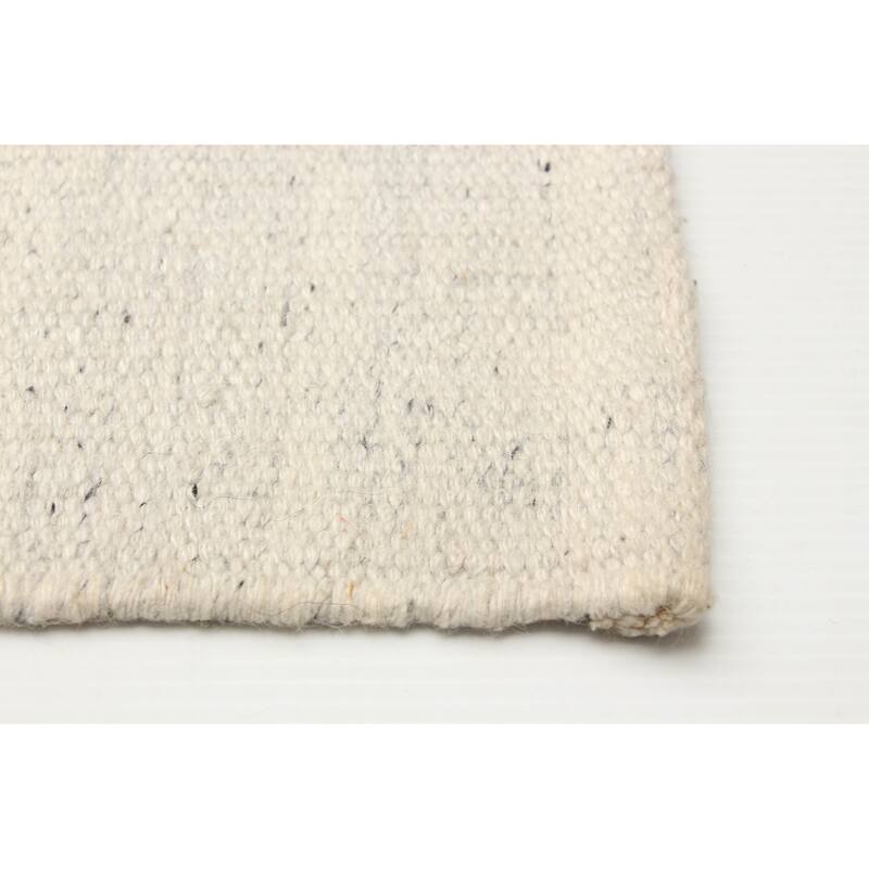 ECARPETGALLERY Braid weave Sienna Cream Wool Rug - 5'5 x 8'0