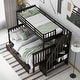 preview thumbnail 2 of 7, Versatile Twin-Over-Full Bunk Bed with Stairway