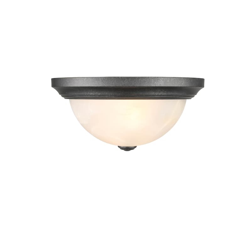 Millennium Lighting Metal 2 Light Flush Mount Ceiling Fixture in Multiple Finishes - N/A