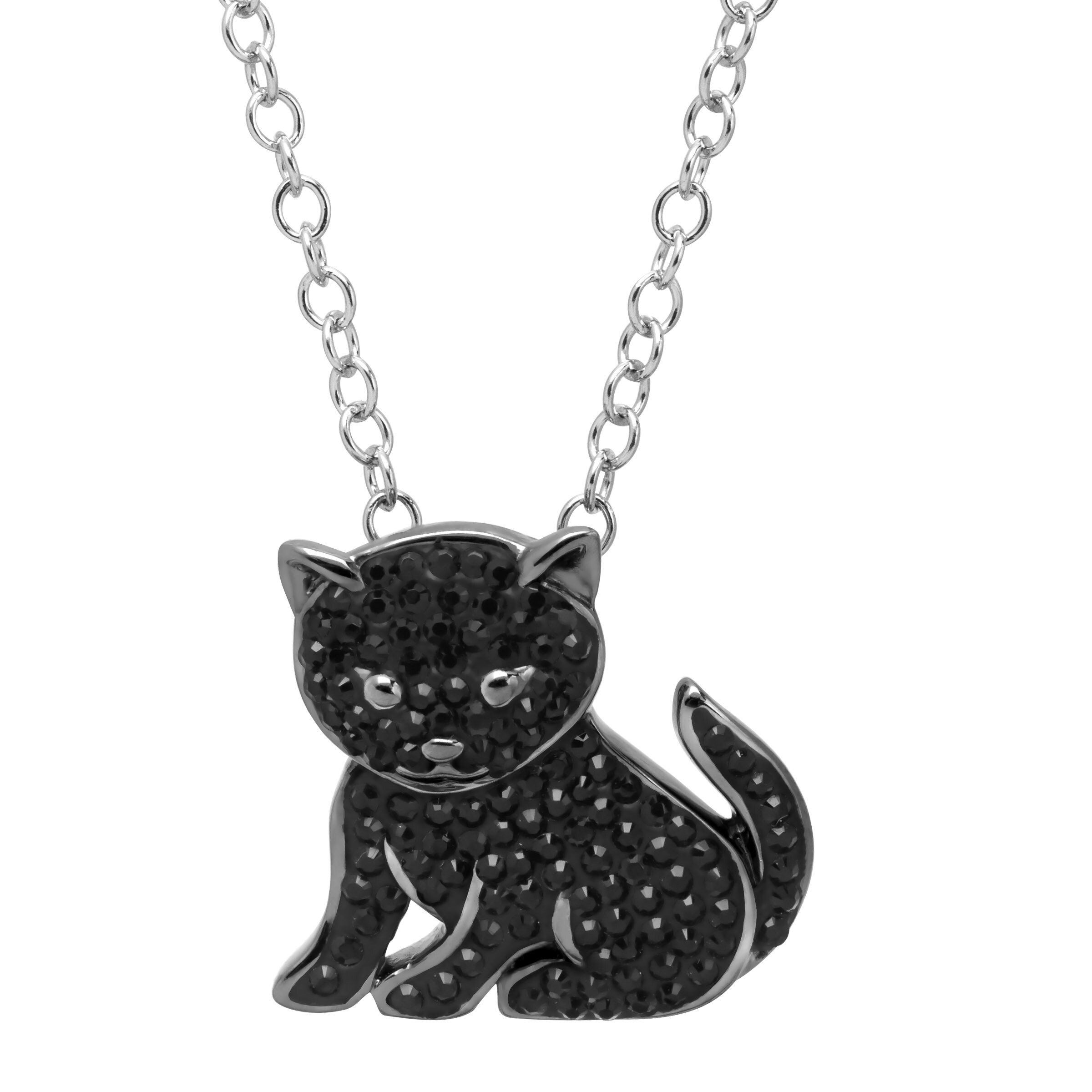 Shop Animal Planet Black Cat Pendant With Swarovski Elements