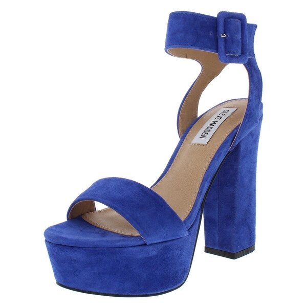 steve madden blue suede heels