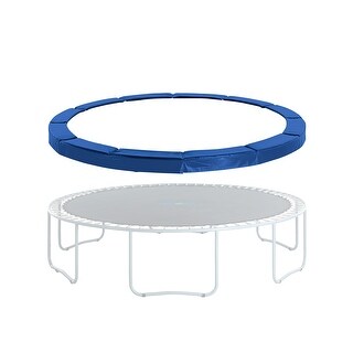 Machrus Upper Bounce Trampoline Super Spring Cover - Safety Pad, Fits 8 FT Round Trampoline Frame - Blue