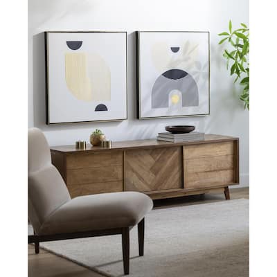 Livabliss Wesleyan Modern & Contemporary Framed Art (Set of 2)