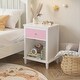 preview thumbnail 2 of 37, Spacious Kids Nightstand with Drawer and Shelf