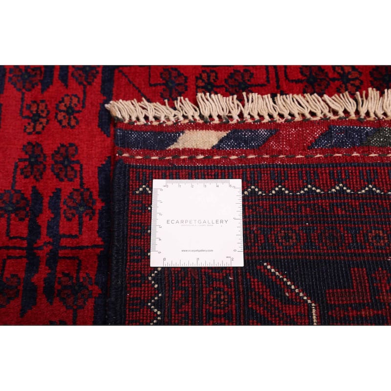 ECARPETGALLERY Hand-knotted Finest Khal Mohammadi Red Wool Rug - 6'7 x 9'7