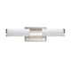 Option Satin Nickel / White Glass