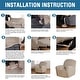 preview thumbnail 14 of 19, Enova Home Real Velvet Spandex Recliner Chair Slipcover with Elastic Bottom Side Pocket