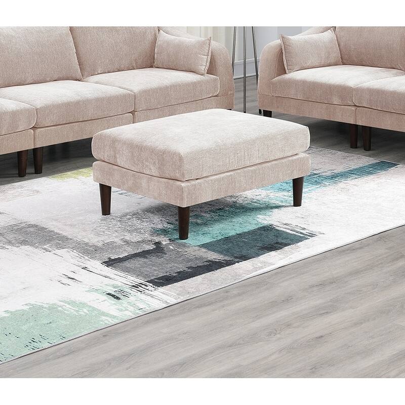 6pcs Modular Sofa Set, Blush Pink, 93x33x31 inches, 200 pounds