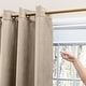 preview thumbnail 2 of 9, Grand Pointe 45 inch Length Short Grommet Blackout Curtain Panel with attachable wand