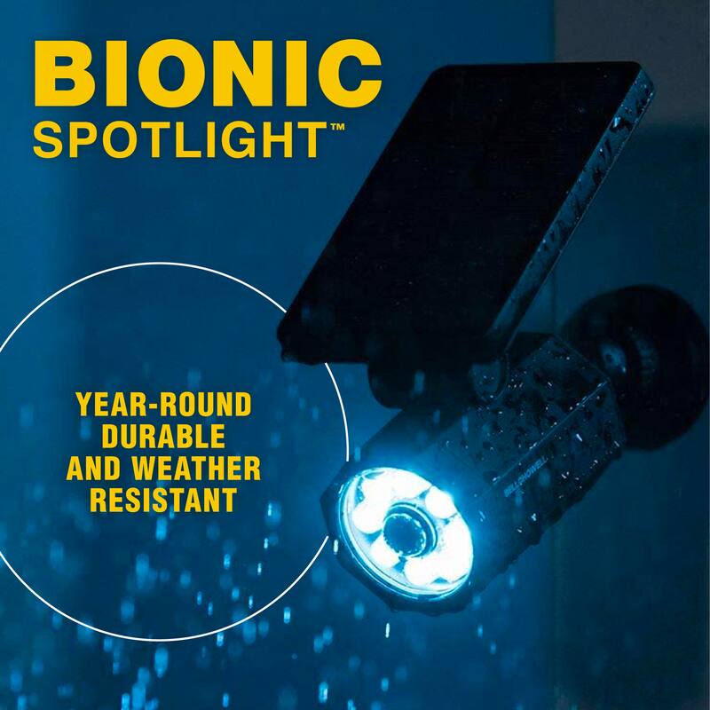 Bell + Howell Bionic Spotlight Original LED Solar Outdoor Motion Sensor Light - 5 Pack