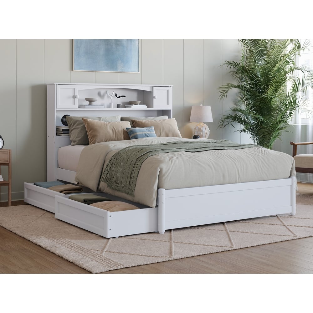 Hadley Platform Bed with Panel Footboard and Storage Drawers