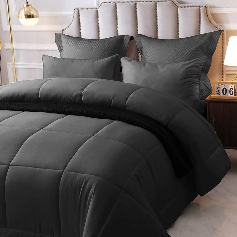 Shatex Duvet Insert Down Microfiber 3 Pieces Bedding Comforter Sets,Queen