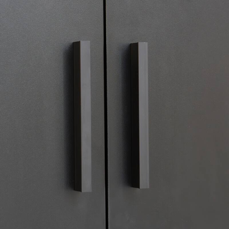 Metal Storage Cabinet with Doors and Adjustable Shelves, Steel Garage Storage Cabinet, Metal File Cabinet
