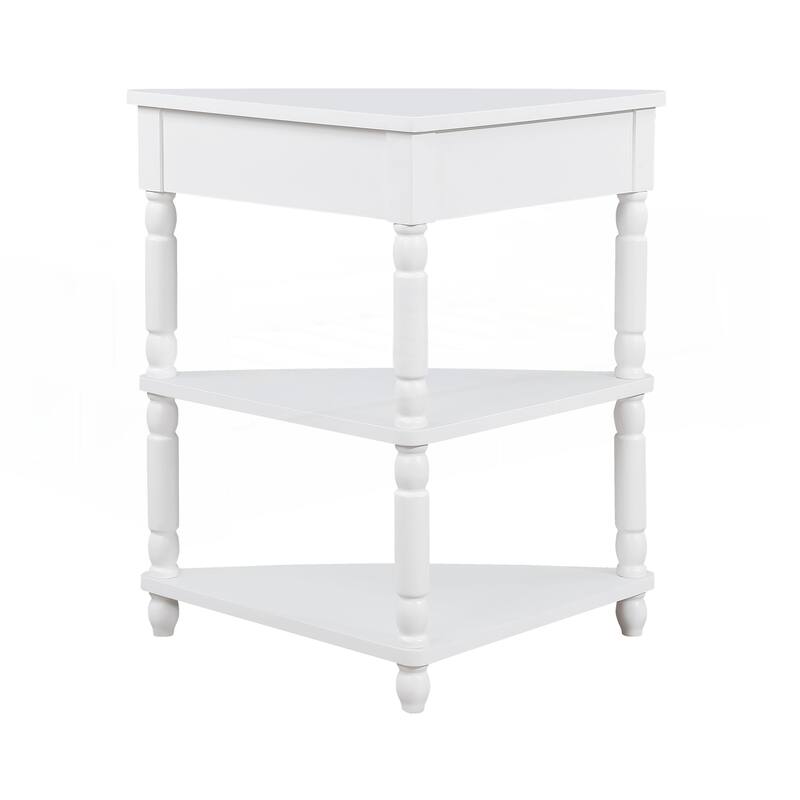 33.8 Inch Small Triangle Corner Table