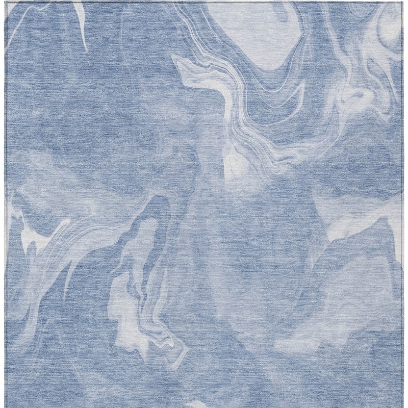 HomeRoots Abstract Transitional Rectangle Outdoor Rug