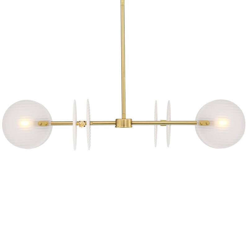 Designers Fountain D311C-IS Sky Fall 4 Light 40" Wide Linear Pendant - Brushed Gold