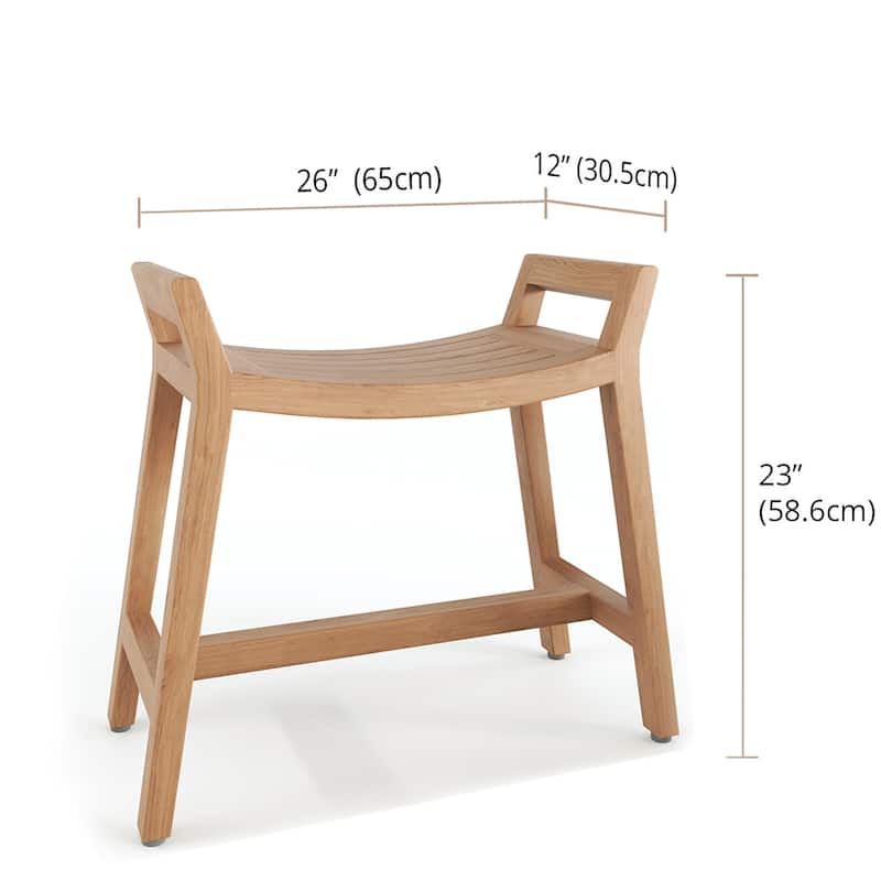 Patented Asia Ascend Teak Shower Bench